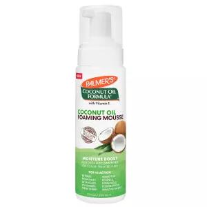 비타민 E(7 Fl Oz)가 함유된 파머 코코넛 포뮬러 발포 헤어 무스 곱슬머리 웨이브 또는 스트레이트 위한