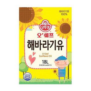 오뚜기 오쉐프 해바라기유 18L 1개