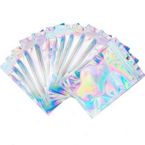 냄새 방지 가방 지 플락 파우치 ble se Mylar 파티 호일 홀로그램