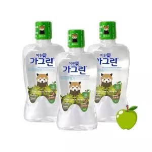 어린이 가그린 380ml x 3개세트 (사과) 안매운가글 가글
