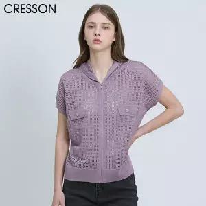 [크레송(CRESSON)] 반소매 그물 후드집업 (택가격:258000원)