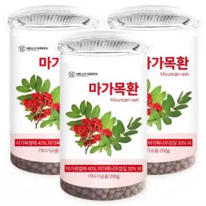 헬로우그린 국산 마가목환 200gX3(통) 총600g (마가목열매, 마가목껍질, 우슬, 엄나무)