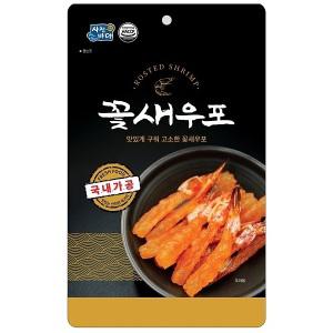 신선수산 꽃새우포 30g 1봉 국내가공 명품건어물 새우포 고급안주 고급간식 캠핑 여행 집들이 장거리운전 손님 간편한 핑거푸드