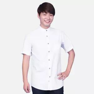 BS38 반팔 차이나카라 셔츠 남방 기본 단체복 근무복