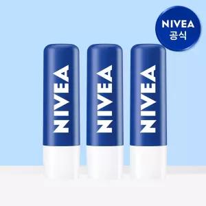 니베아 립케어 에센셜 케어 4.8g 3개
