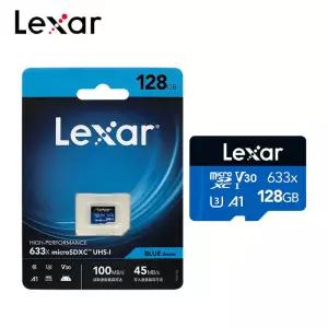 Lexar Microsd 메모리 카드 TF 633x32GB 기존 어댑터 A1 클래스 마이크로 SD 플래시 저장 전화 용