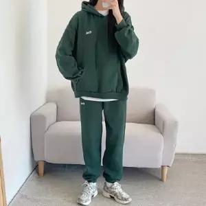 여성 데일리 로고 프린팅 캐주얼 흐티 셋업 LKSS51