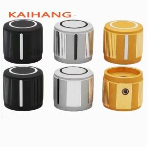 Hifi 오디오 기타 앰프 라디오 DAC 악기 원형 구멍 6MM 용 2PCS 19X17mm 알루미늄 스틸 손잡이 전위차계 캡