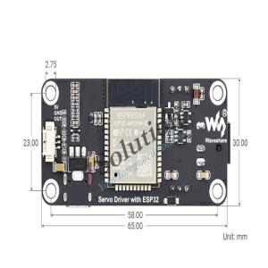 ESP32 확장 보드 버스 서보 드라이버 UART 직렬 제어 6-12V WiFi/블루투스 지원