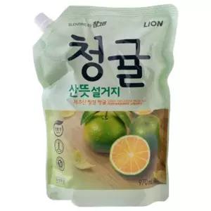 [룽스_63]청귤 주방세제 리필 기름기제거 1kg