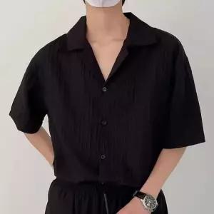 [룽스_63]남성 반팔셔츠 여름셔츠 세미캐주얼 시원한셔츠
