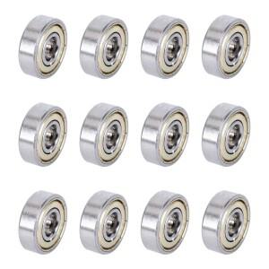 스케이트 보드 3D 프린터 DIY 기계 전송 부품 12 개/몫 608zz 깊은 그루브 볼 베어링 (8mm x 22mm 7mm)