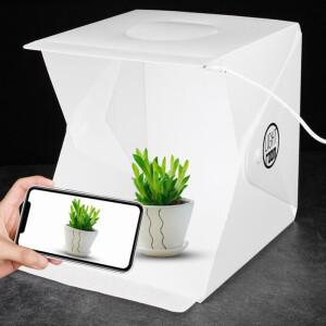 [호환품] 촬영용 LED 라이트 룸 스튜디오 텐트 소프트 박스 DSLR 카메라용 22cm 휴대용 접이식