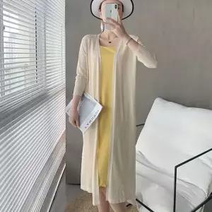 쿨샵 여성 로브스타일 롱가디건 얇은 시스루 카디건