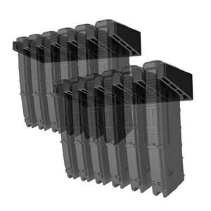 [호환품]서바이벌 탄약 클립 거치대 6 슬롯 표준 AR15 PMAG 벽걸이 탄창 백업 수납함 랙 사냥 에어소프트