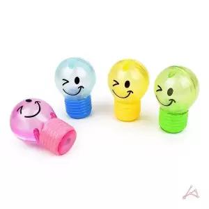 전구모양 휴대용 연필깎이 미니연필깎이 펜슬깎이