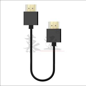 마이크로 HDMI 호환 남성 - HD OD 3.0mm 초슬림 케이블 & 미니 2kx4k hd @60hz 경량 휴대용