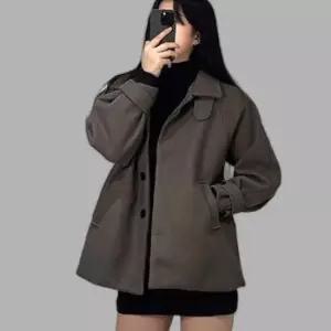 여성 오버핏 나그랑 숏 하프 반코트 2color 자켓 코트