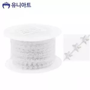 [골드스마일]투명 비즈체인 공예체인 공예용 부자재 장식 미술놀이 유아미술