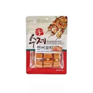 꼬치말이껌 애견간식 펫스토리 수제 연어꼬치 90g 10팩 1타 애견껌