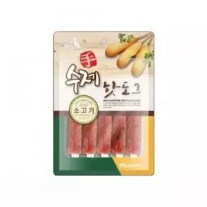 강아지핫도그 애견간식 펫스토리 수제 핫도그 소고기 100g 10팩 1타 강아지간식