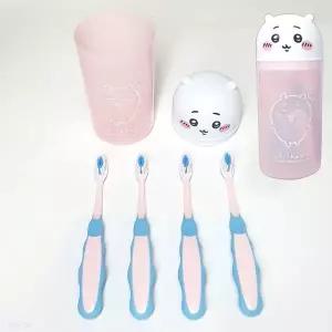 [하프클럽/알티피아]치이카와 어린이 양치컵 세트 종류랜덤 1P 칫솔 4개입 케이스 보관 키즈