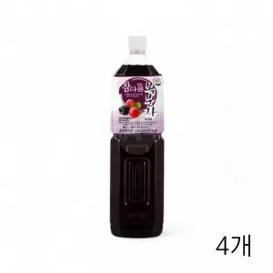 참다음 복분자 5배희석 1.5L X 4개 카페 음료베이스