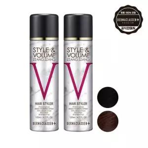 더마클라센 스타일앤 볼륨짱짱 흑채 스프 레이 블랙 120ml + 자연갈색 120ml