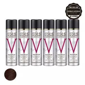 더마클라센 스타일앤 볼륨짱짱 흑채 스프 레이 자연갈색 120ml x6