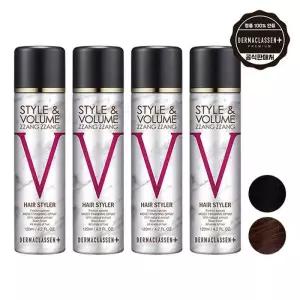 더마클라센 스타일앤 볼륨짱짱 흑채 스프 레이 블랙 120ml x2 + 자연갈색 120ml x2