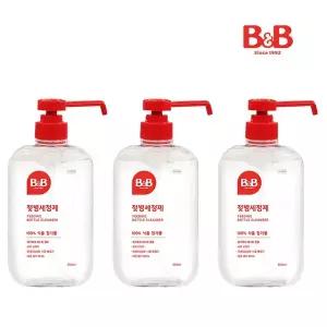 [비앤비]유아 젖병세정제 액상타입 600ml 용기형 X3개