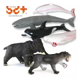 소프트애니멀 검치호랑이/매머드/범고래/귀신고래/벨루가/핑크고래