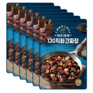 차오차이 130직화간짜장 즉석짜장 180g 6개