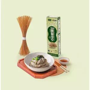 [순솔] 100% 메밀국수 500g 1박스 (100g x 5봉) 메밀면 소바 비건 고단백