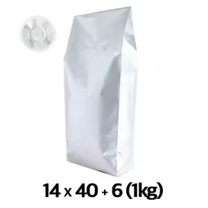 이지포장 은박 M자형 커피 원두 봉투 1kg (50매) 소분·포장용