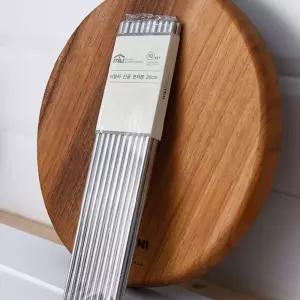 이딜리 스텐 젓가락 이중진공 국수 저분 10인 26cm/식당/젖가락/스테인리스/업소용/10벌/세트/10세트/단체