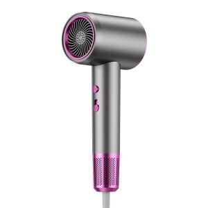 블루라이트 기능이 있는 전문가용 이온 헤어 드라이어, 2400W 강력 바람, 이중 안전 보호 기능, 가정용 살