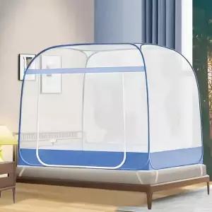 접이식 사각 원터치 침대 모기장 120x200cm 해충방지망