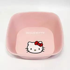 (튼튼)헬로키티 이지 그립 사각 대야 574614 욕실바구니 목욕 바가지 세숫 세수 바스