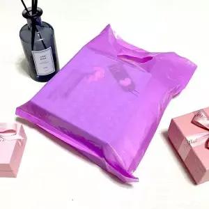 HDPE R5C4O6C2 LDPE 손잡이 팬시봉투 선물 쇼핑 비닐봉투 45x55