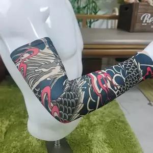타투 팔 토시 이레즈미 호랑이 자외선 문신 팔 토시 여름 운전용 슬리브 패션 여성 이색 선물