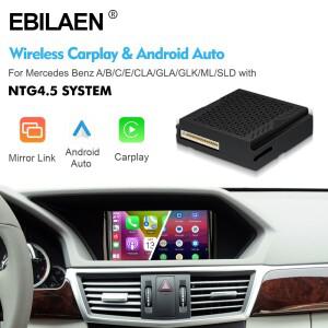 EBILAEN 무선 카플레이 박스, 메르세데스 벤츠 A B C E CLA GLA GLK ML 스프린터 NTG4.5 베커 모듈, 안드로