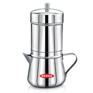 손잡이가 달린 팬카 스테인리스 스틸 프리미엄 250ml(304등급 SS) 모카 라지, 커피 필터 메이커, 포트, 4-6컵,