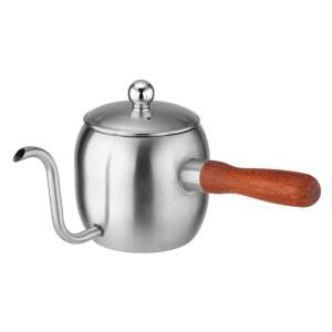 500ml 스테인리스 드립 커피 일본 주전자, 필터 나무 천 용품 주방 카페 사이폰 버너 손잡이 메이커 작은