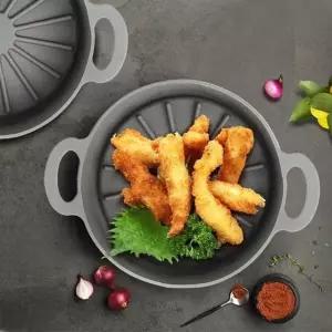 고품질 에어프라이어팟16 전자렌지용기 실리콘그릇 오븐 찜기 (W5DE5E6)