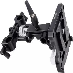 매직 암 15mm 막대 클램프 조절 가능 각도 카메라 케이지 상단 핸들 어깨 리그용 NICEYRIG V 마운트 배터리
