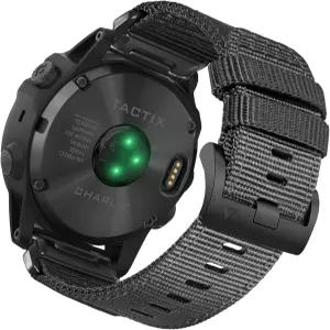 Garmin 퀵 핏 시계를 위한 HEMSUT 프리미엄 나일론 밴드 202226mm 광택이 나는 내구성 논테이퍼 스트랩과