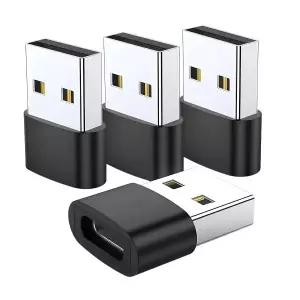 [호환] USB-USB-C 어댑터 USB-C 암-USB 수 고속 충전 및 OTG 변환기  114131211 Pro Max Plu와 호환 가능