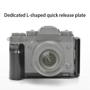 XT3 핸드 그립 퀵 릴리스 L 플레이트/L 브래킷 Fuji 디지털 카메라(1/4인치 나사 CNC 금속 보드 포함)