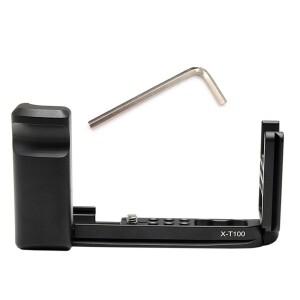 JINTU 금속 수직 핸드 그립 퀵 릴리스 L 플레이트 브래킷 Fujifilm Fuji XT100 미러리스 카메라용